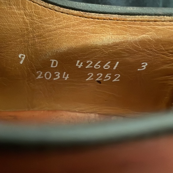 Allen Edmonds Byron 2034 Captoe Oxford Brown Shoes Men’s Size 9 - Picture 14 of 14